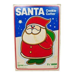 Fox Run Craftsmen 7.5 inch Large Santa Claus Vintage 1987 Cookie Cutter